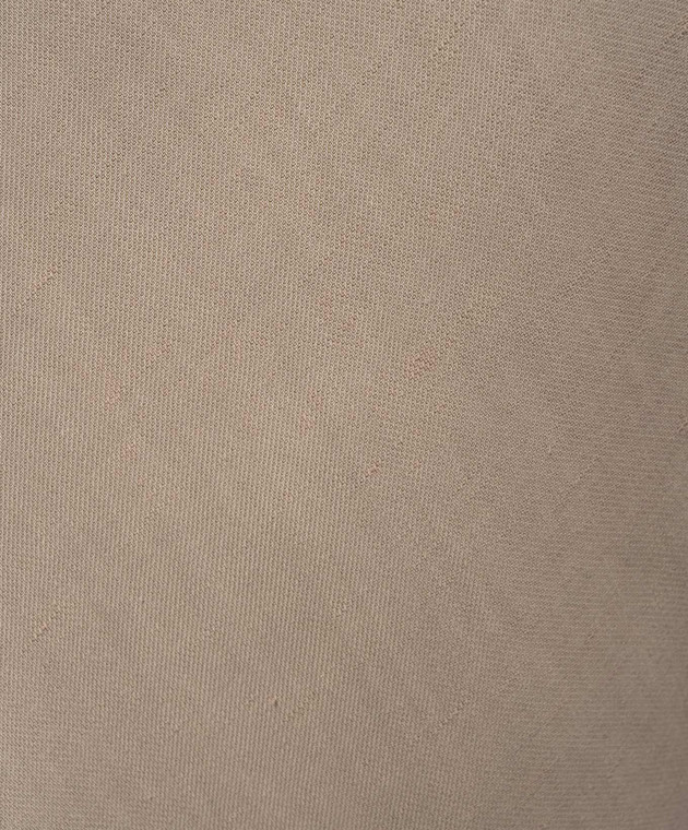 Brunello Cucinelli Бежевая юбка макси с льном MH126G3396 изображение 5