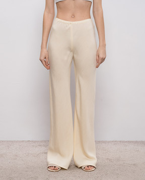 Faithfull Бежевые брюки Florine с леном FF3963LAE