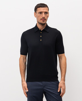 Stefano Ricci Чорне поло із шовку K616215P14F26101