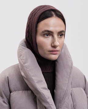 Agnona Бордовый капор из кашемира MA100106K080Q