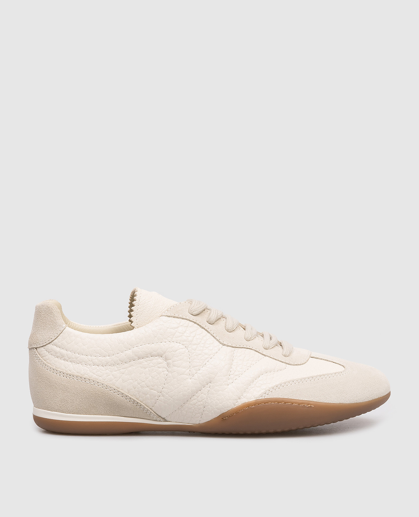 

Бежевые кожаные кроссовки WKALANCIA, Бежевый, Кроссовки