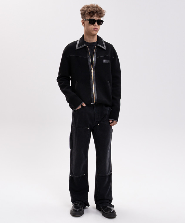 AMIRI Черная куртка из шерсти AM426KN025 изображение 2