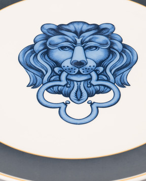 Geminiano Cozzi 1765 Біла порцелянова сервірувальна тарілка  El Leon LGCFL22339083