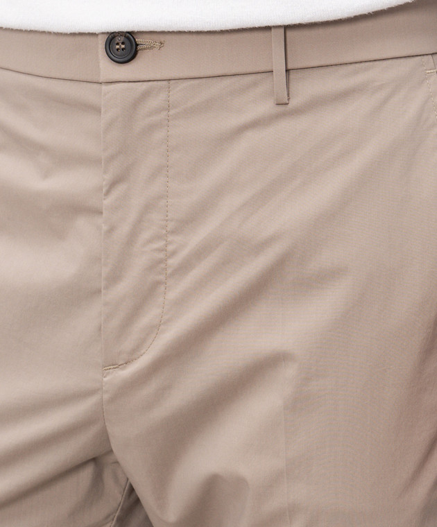 Peserico Бежевые брюки с нашивкой логотипа R5472503654 изображение 5