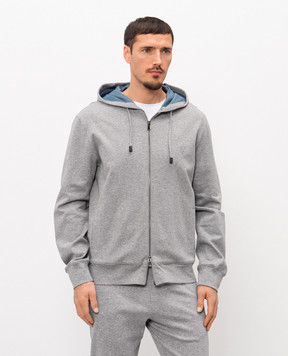 ISAIA Сіра меланжева спортивна куртка MFRI18J0300