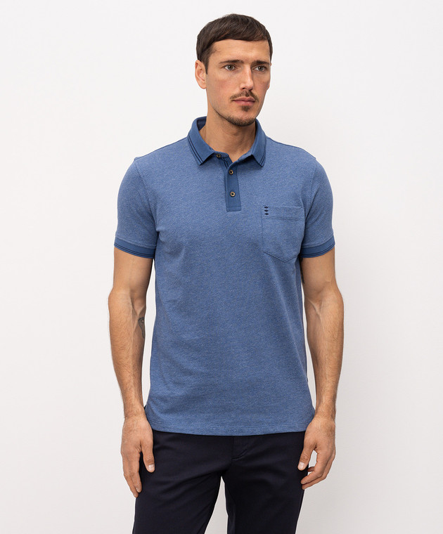 Florentino Синее поло 126774610652 изображение 3