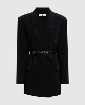 Twinset Черный двубортный жакет с поясом 262LI2DQQ