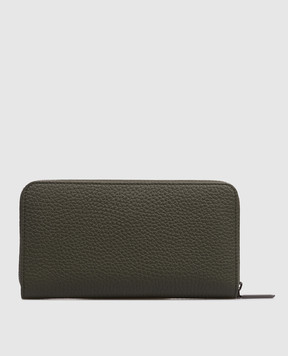 Stefano Ricci Шкіряний гаманець кольору хакі з емблемою PP440GUVD