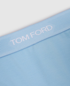 Tom Ford Блакитні трусики з візерунком логотипа KNJ004JEX166