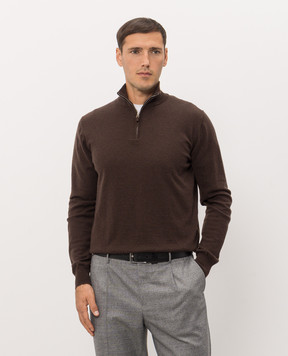 Cashmere&Whiskey Коричневий джемпер з кашеміру MU866A1312525R