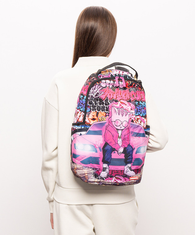 Sprayground Детский розовый рюкзак KITTY CASH - WHATEVER IT TAKES 910B7826NSZ изображение 2