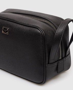 Dolce&Gabbana Черный кожаный несесер Sicily BT3310BG662