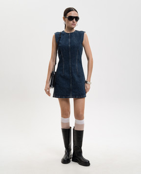 AGOLDE Синее джинсовое платье-мини Hiatus A20006B1206