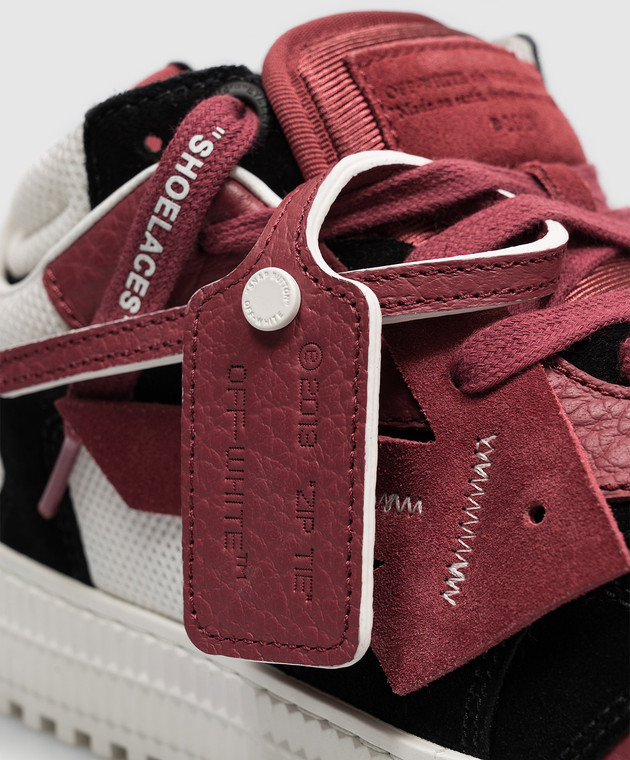 Off-White Бордові комбіновані кросівки 3.0 Floating OF05789601 зображення 5