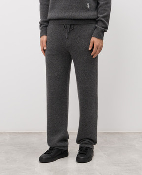 Sporty & Rich Серые брюки SRC из кашемира и шерсти PA05962302GY04