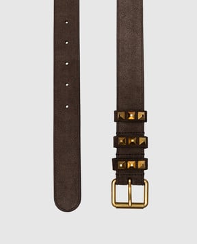 Valentino Коричневий замшевий ремінь Flaneuse 8W2T0SV3SWU