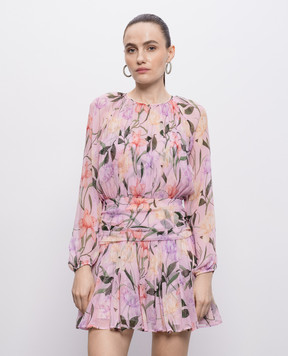 Christy Lynn Рожева сукня Billie із шовку CLD717BF12