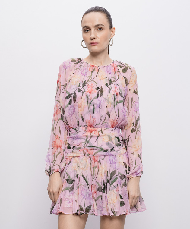 Christy Lynn Рожева сукня Billie із шовку CLD717BF12 зображення 3