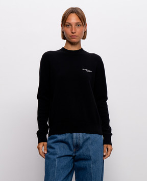 Givenchy Черный свитер из шерсти и кашемира BW90VW4ZTA