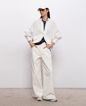 Brunello Cucinelli Синій топ із шовку MPC59EH500