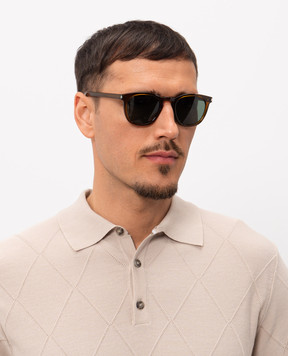 Saint Laurent Коричневі сонцезахисні окуляри 28 419691Y9956