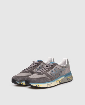 Premiata Серые комбинированные кроссовки MICK MICK