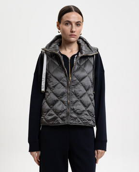 Max Mara Сірий пуховий жилет REGIC TREGIC