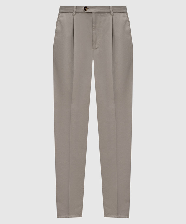 Brunello Cucinelli Серые брюки M252DE1450
