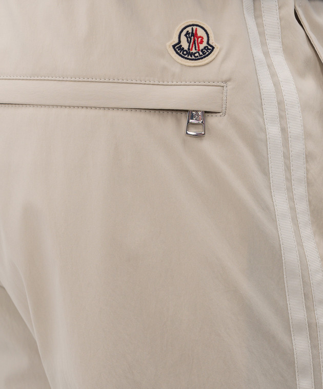 Moncler Бежевые джоггеры L10912A00022599DW изображение 4