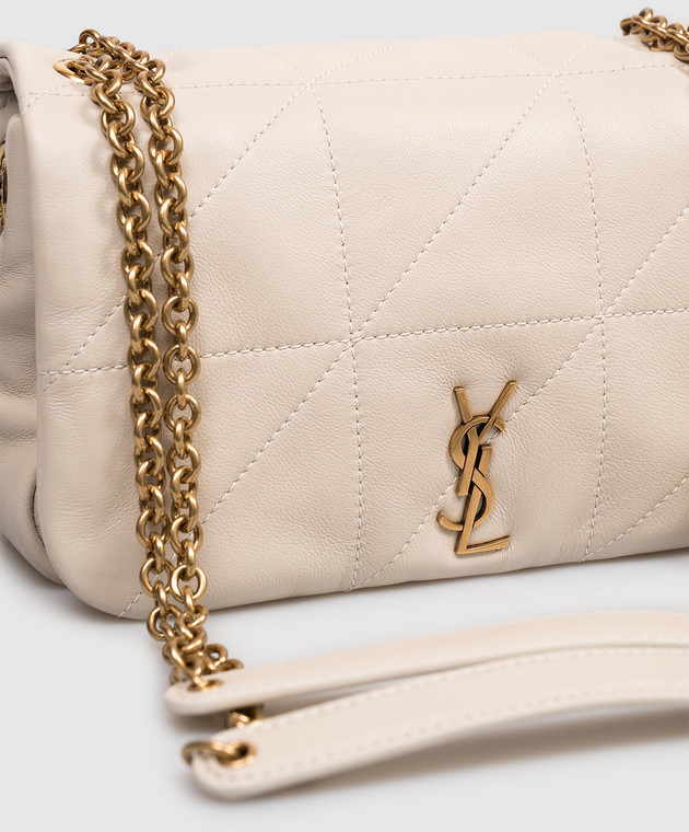 Saint Laurent Шкіряна сумка крос-боді JAMIE кольору айворі 766754AAB32 зображення 4