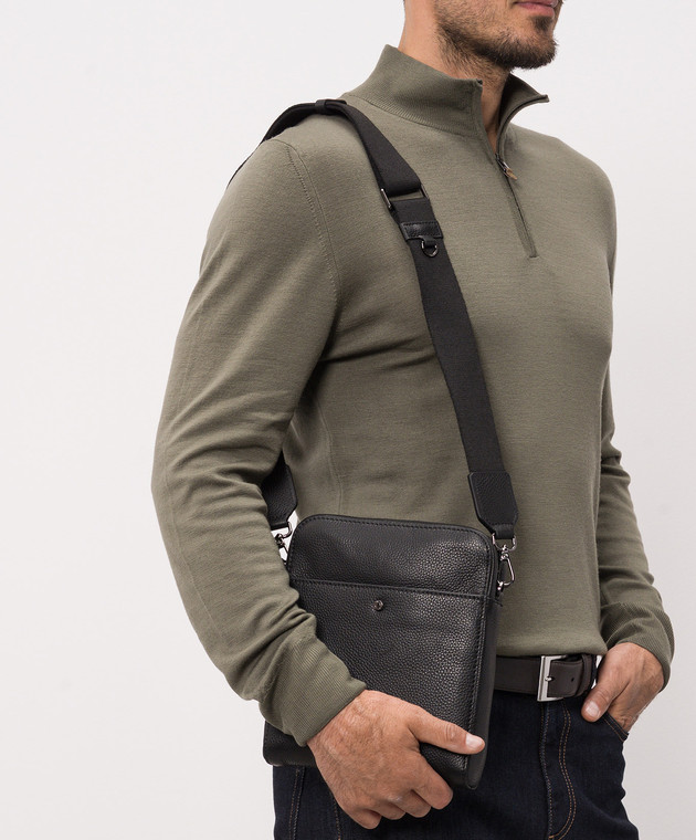 Gianni Chiarini Чорна шкіряна сумка BSUB20636GRNCRV зображення 2