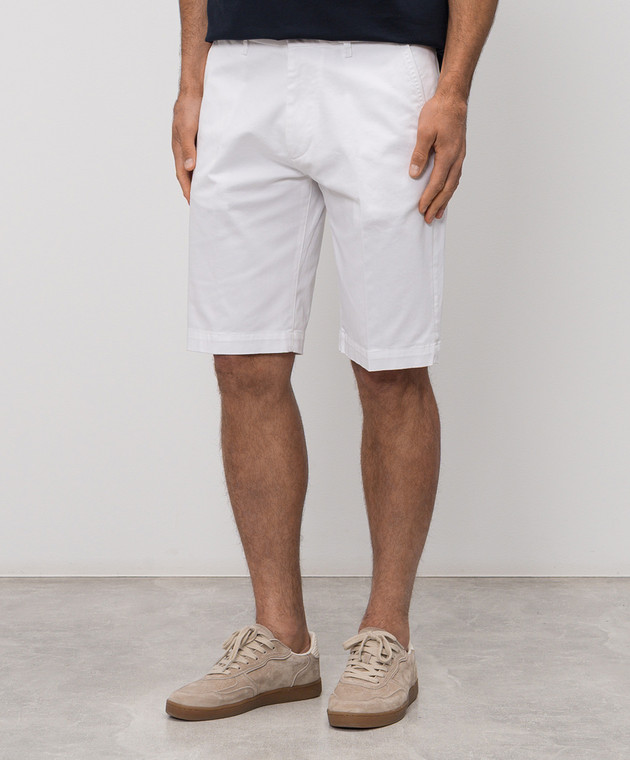 Cashmere&Whiskey Белые шорты из хлопка 0276109345 изображение 3