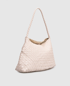 Dragon Розовая кожаная плетеная сумка Santa Maria DGS68700