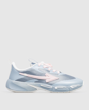 Off-White Дитячі блакитні кросівки For Jumping OGIA008S26FAB001