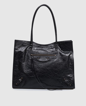 Balenciaga Черная кожаная сумка-тоут LE City 8518182ABEK