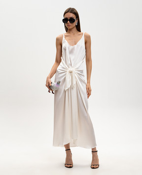 JW Anderson Біла сукня із шовку DR0503PG1897