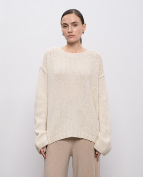 Demiur Белый свитер с шерстью альпаки и кашемиром TIFF311