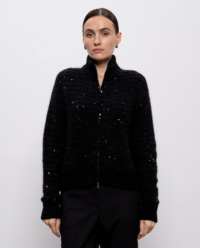 Peserico Чорний кардиган з вовною альпаки S99406F039283G