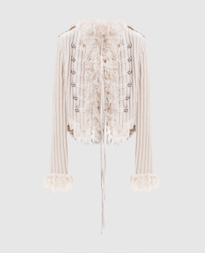 Ann Demeulemeester Бежевый кардиган Aland Marsina из шерсти B0014475KN093