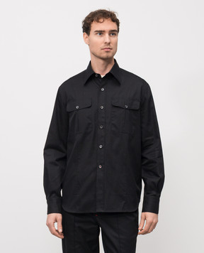 ISAIA Чорна сорочка CAM216P9100