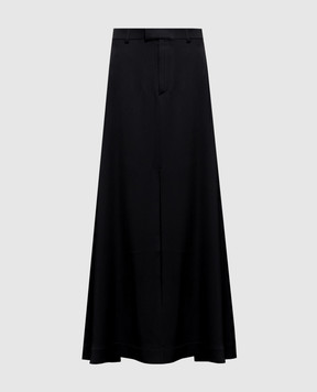 Ann Demeulemeester Чорна спідниця Kaisa з розрізом B0014268FA647