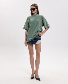 Alexander Wang Зеленая футболка с принтом логотипа UCC3261926w