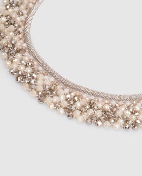 Peserico Колье с бусинами и цепочкой мониль Punto Luce S35487C0CC706