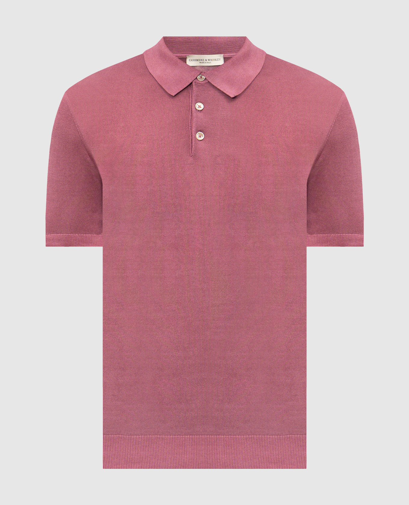 Розовое поло из хлопка