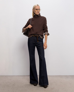 Brunello Cucinelli Коричневий светр з кашеміру M12175403