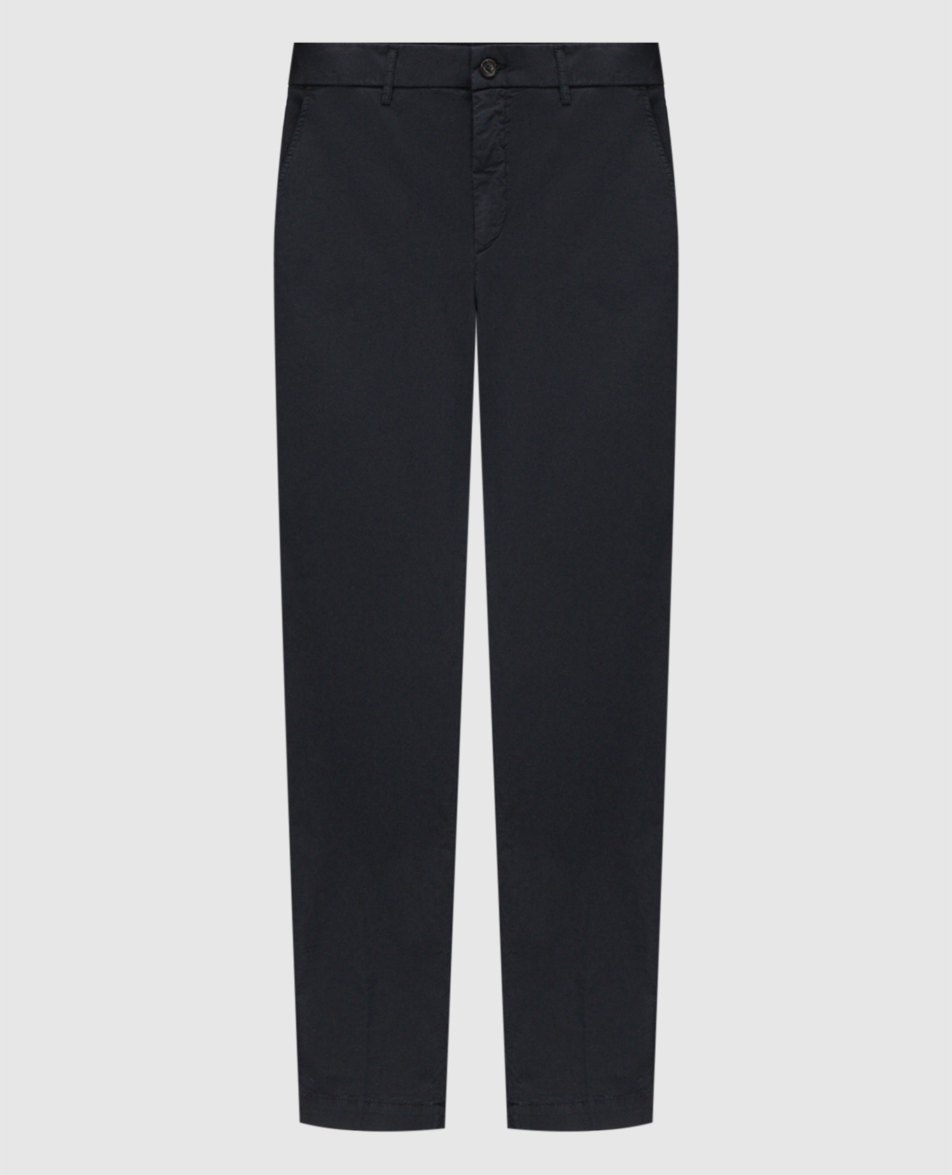 Синие брюки с логотипом