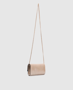 Jimmy Choo Бежевий замшевий клатч Emmie EMMIEHRK