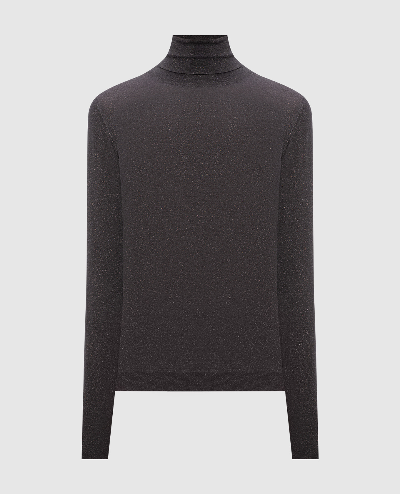 Серый гольф с кашемиром и шелком с люрексом