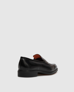 Santoni Чорні шкіряні лофери MGEG18964NEAXNTG