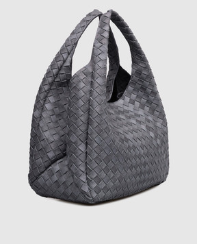 Bottega Veneta Серая замшевая сумка Campana 844250V6FQ0